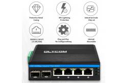 China Fiber Optic Ethernet Unmanaged Network Switch , 6 Port Gigabit POE Switch supplier