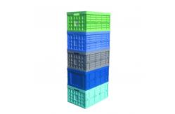China 30kgs Loading Capacity Virgin PP Collapsible Stacking Containers 600*400 mm Series supplier