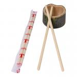 Plastic Packaging Takeaway Round Bamboo Chopsticks Chinese Authentic Wooden for sale
