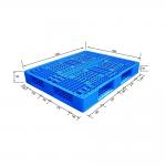 Hygiene Flat Top Plastic Pallets Anti Static HDPE Pallets 1200×1000mm for sale