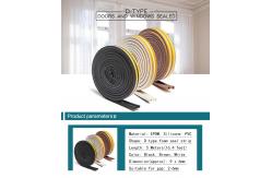 China 9.55mm EPDM Foam Under Self Adhesive Door Seal Anti Collision supplier