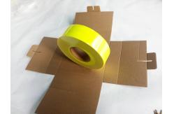 China Bright Photo Reflective Conspicuity Tape Placement , Fluorescent Yellow Reflective Tape supplier