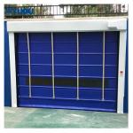 Stacking Exterior PVC Fabric Roll Up Warehouse Doors Folding Fast Stacking for sale