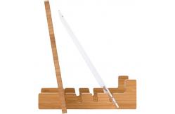 China high quality bamboo ipad holder book holder with acrylic for wholesale supplier