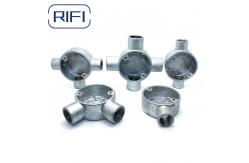 China 32mm Angle Circular Junction Box Electrical For BS4568 Conduit supplier