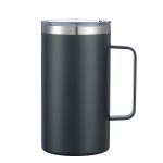12oz Stainless Steel Insulated Coffee Mug With Handle Double Wall Vacuum Travel Mug Tumbler Cup With Sliding Lid Navy for sale