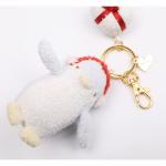White Cute Penguin Keychain , Smooth Touch Mini Penguin Stuffed Animal for sale