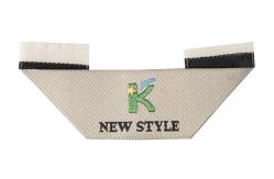 China Custom Woven Damask Clothing Labels Mitre Folded Woven Labels Hanger Loop supplier