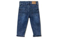 China Trend Children Jeans Slim Fit Full Length Custom Logo Soft Fabric Denim Pants supplier