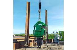 China Excavator Attachments Piling Equipment Vibro Hydraulic Vibrator Pile Driver Hammer supplier