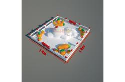 China Big Pool Inflatable Rabit With Carrot Jumping Boucny Castle supplier