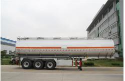 China Tri Axle Refuel Truck Semi Trailers 72000L Semi Tank Trailer supplier