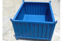 China Bulk Corrugated Steel Containers Rigid Metal Stillage Box OEM supplier