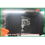 Inflatable Photo Booth Rental Black Big Quadrate Strong Oxford Cloth Photobooth , Large Inflatable Photo Booth for sale