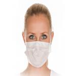 White Disposable Earloop Face Mask , Medical Use Disposable 2 Ply Face Mask for sale