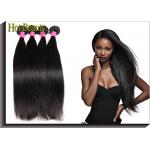 Unprocessed Brazilian Virgin Human Hair Extensions Straight Human Hair Weave Color 1B for sale
