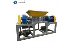 China Wood Cardboard Circuit Board Zinc Double Shaft Shredder Machine supplier