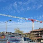 Arm Length 60m Lifting Weight 6t 8t 10t flat head tower crane for sale