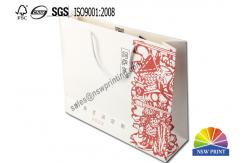 China Customizable Printing Cardboard Paper Shopping Bags With Cotton Rope Handle supplier