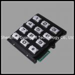 Black Custom Keyboard Pad 12 Buttons Type For Access Control / Public Phone for sale
