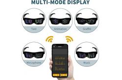 China Light Up Programmable LED Glasses With Bluetooth Smartphone App Control supplier