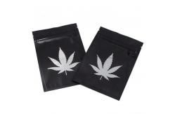 China Resealable Black Mylar k Packaging Bag With Window CMYK / Pantone Printing supplier