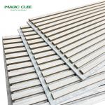 Easy Install  Eco-friendly Noise Reducing Salt Wood Akupanel Mdf For Office Building for sale