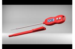 China Heat Proof Waterproof Meat Thermometer With Probe Hamburger Running Water Washed supplier