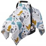 Muslin Cotton Infant Car Seat Canopy, Breathable Baby Carrier Cover for sale