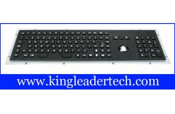 China Rugged Panel Mount Black Metal Keyboard With Trackball Function Keys And Number Keypad supplier