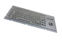 China Kiosk Industrial Stainless Steel Keyboard With Trackball supplier