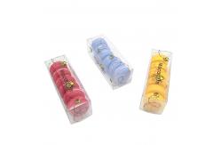 China 0.3mm PET Glossy Lamination 6 Pack Macaron Box With Bee Printing supplier