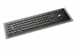 China PS2 , USB Black Metal Keyboard / industrial metal keyboard RS232 for EPP supplier