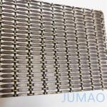 Decorative Flat Architectural Wire Mesh Panels Brass Chrome Finish