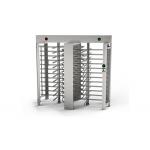 Indoor SS304 4 Sections 90 Degree Full Height Turnstile for sale