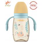 240ml 300ml PP Baby Bottle With Double Handle Shock Resistant for sale