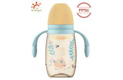 China 240ml 300ml PP Baby Bottle With Double Handle Shock Resistant supplier