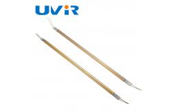 China Infrared Red Paint Gold Halogen Heater Tube for Curing Light Heating Lamp supplier