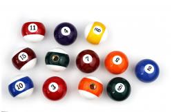 China Custom Resin Billiard Shift Knob White  Black Orange  ISO9001 Certificated supplier