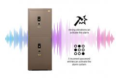 China Watch Winder Jewelry  Safe Box Double door Jewelry Drawer Intelligent Dual Alarm supplier