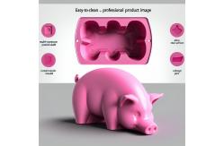 China Easy To Clean Pink Pig Mould for Multi-Purpose Pink supplier