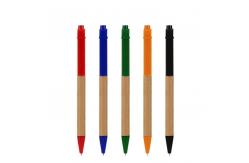 China Kraft Paper Creative Ball Pen Eco Friendly Recyclable Customized Ball Point Pens supplier