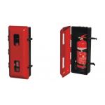Red Indoor Fire Extinguisher Case Fire Hose Reel And Extinguisher Cabinet for sale
