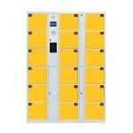Waterproof Safety Steel Locker Barcode System Smart Electronic Locker for sale