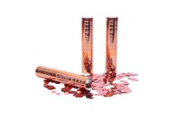 China Rose Gold Shining Metallic Foil Circle Party Popper Confetti Shooter Cannon supplier