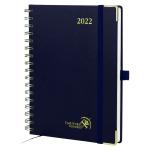 Navy Blue Custom Academic Planner 100GSM Ivory Paper Weekly Design for sale