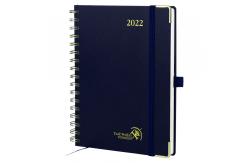 China Navy Blue Custom Academic Planner 100GSM Ivory Paper Weekly Design supplier