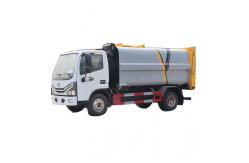 China 4x2 Drive 6CBM Dongfeng Waste Compactor Truck With Back Mounted Bucket supplier