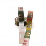 DIY Custom Printed CMYK Gift Wrapping Taiwan Die Cut Washi Packing Paper Tape for sale