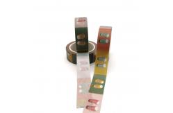 China DIY Custom Printed CMYK Gift Wrapping Taiwan Die Cut Washi Packing Paper Tape supplier